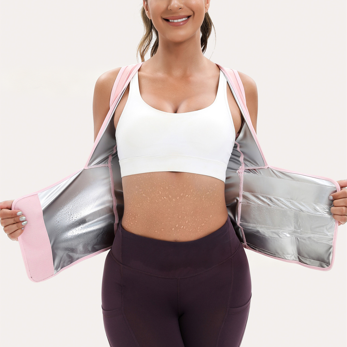 Women's Zip-Up Compression Shapewear Vest - Athletic Active Tops🏋️♀️