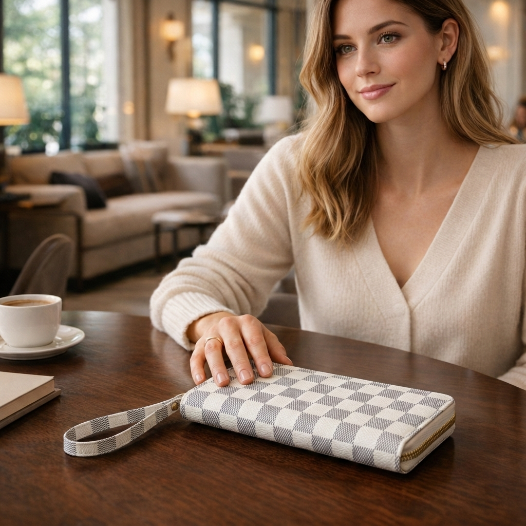 Elegant Womens Double-Zip Long Wallet — Refined Simplicity, Everyday Function