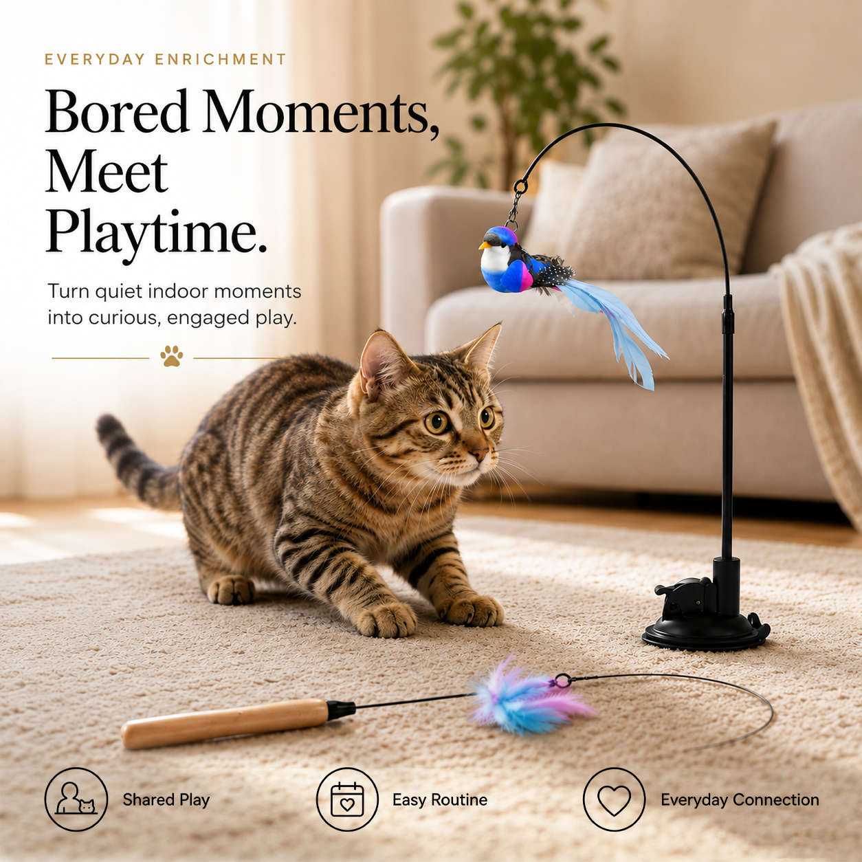 Cat Toy Wand Auto Interactive Toys