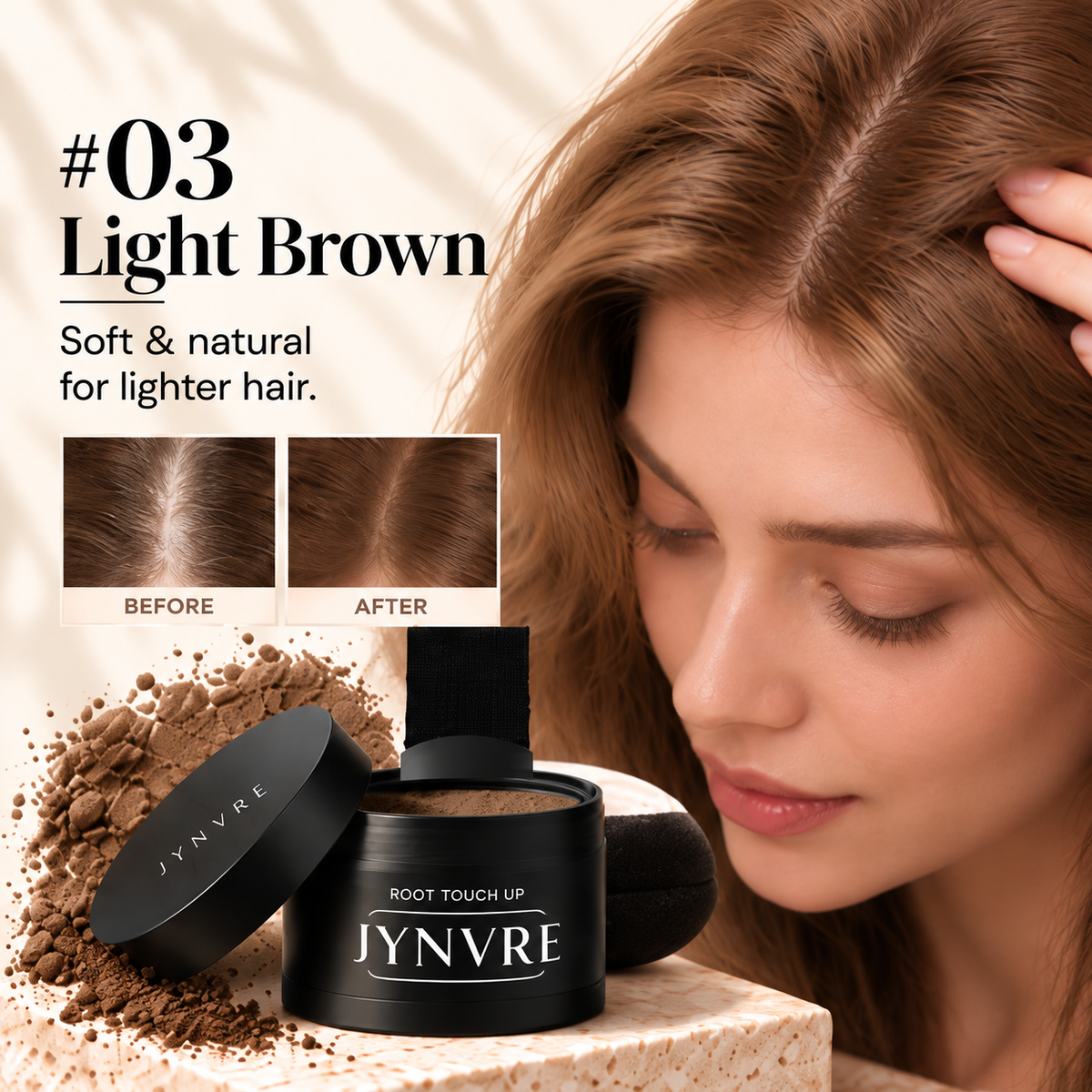 JYNVRE Root Touch Up Hairline Powder 4g
