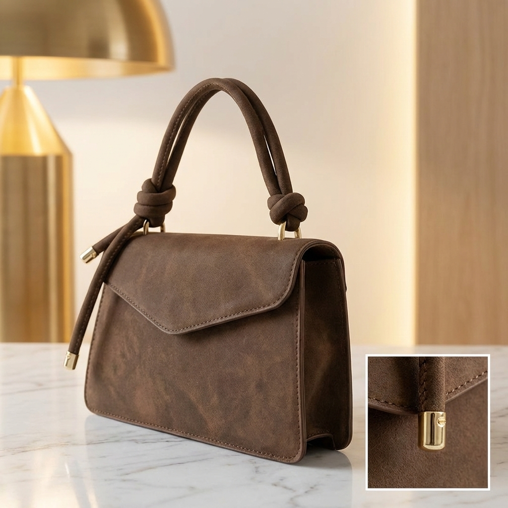 Gradient-Dyed Vegan Leather Crossbody Bag — Chic, Minimal & Effortlessly Stylish