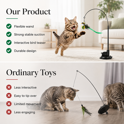 Cat Toy Wand Auto Interactive Toys
