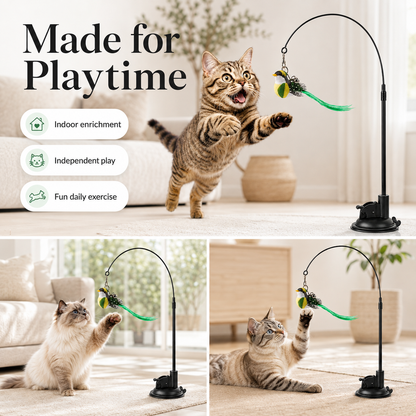 Cat Toy Wand Auto Interactive Toys