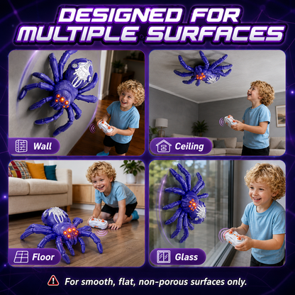 Remote Control Wall-Climbing Spider Toy