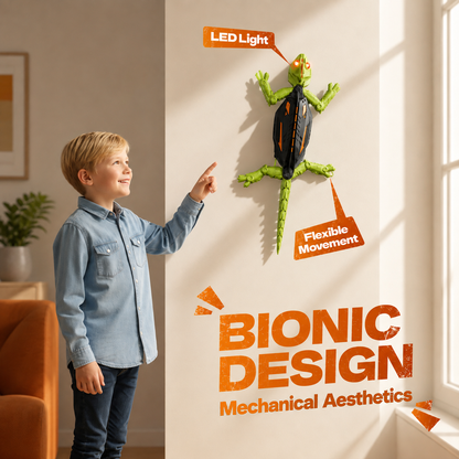 Remote Control Wall-Climbing Gecko Toy
