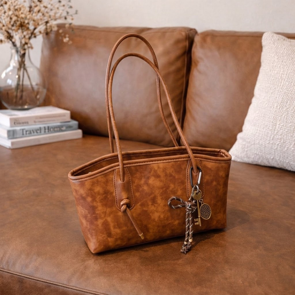 👝Women's Elegant Solid Color Large Capacity Shoulder Bag