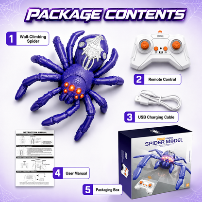 Remote Control Wall-Climbing Spider Toy