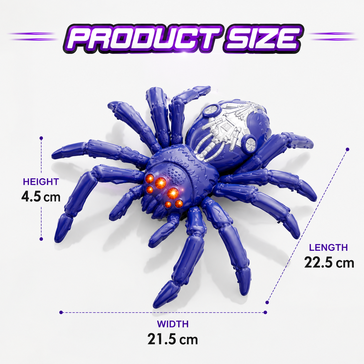 Remote Control Wall-Climbing Spider Toy
