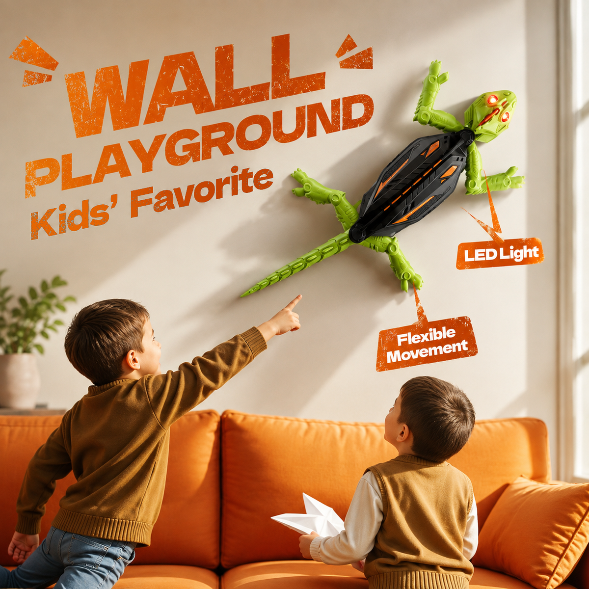 Remote Control Wall-Climbing Gecko Toy