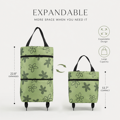 FOLDABLE 2-IN-1 SHOPPING BAG