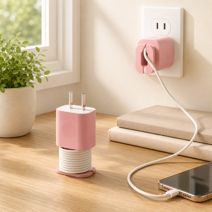 🔥2-in-1 Silicone Charger Protector – No More Messy Wires, No More Scuffed Chargers 🧼