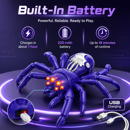 Remote Control Wall-Climbing Spider Toy