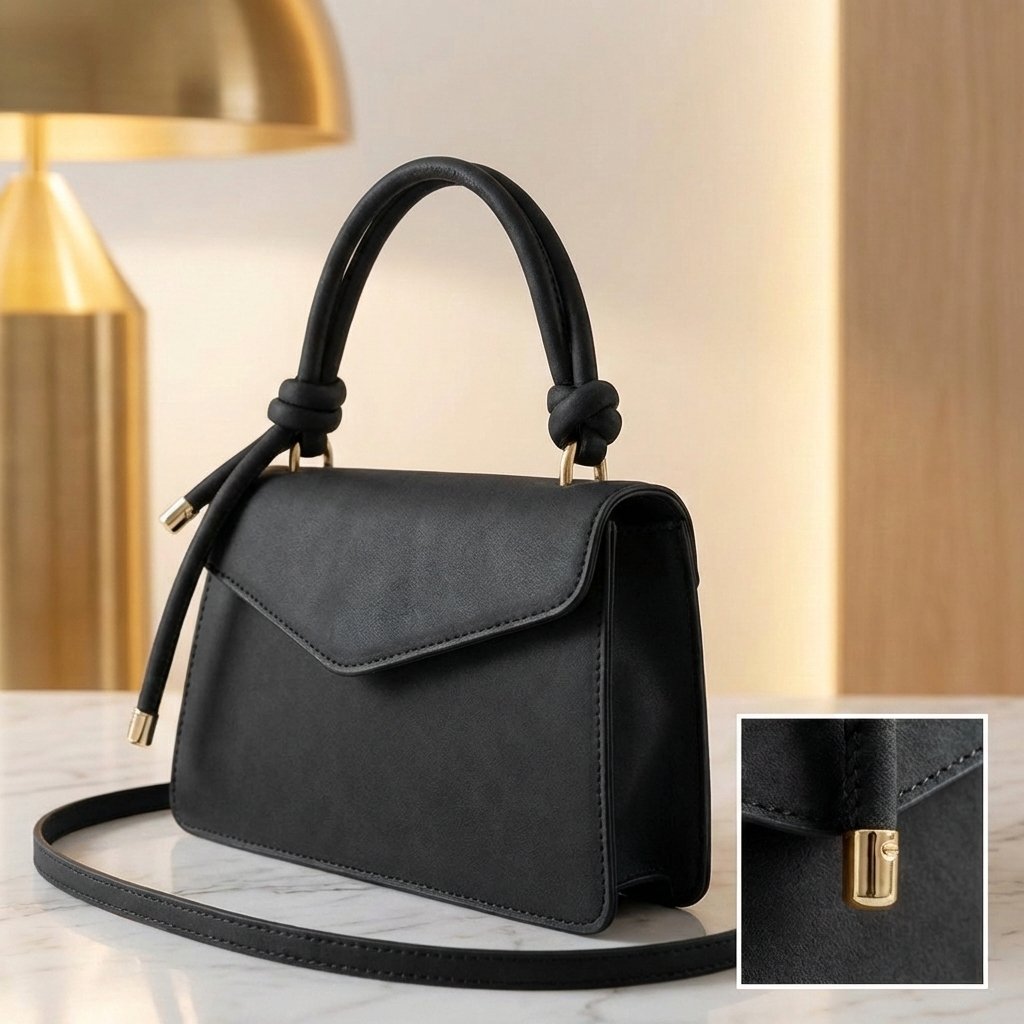 Gradient-Dyed Vegan Leather Crossbody Bag — Chic, Minimal & Effortlessly Stylish
