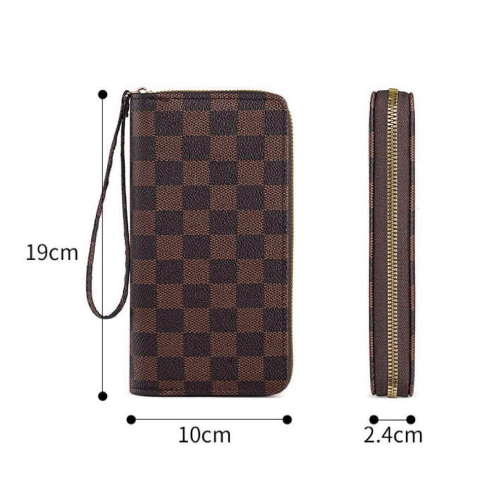 Elegant Womens Double-Zip Long Wallet — Refined Simplicity, Everyday Function