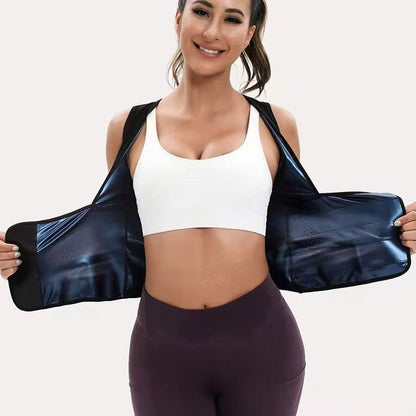 Women's Zip-Up Compression Shapewear Vest - Athletic Active Tops🏋️‍♀️