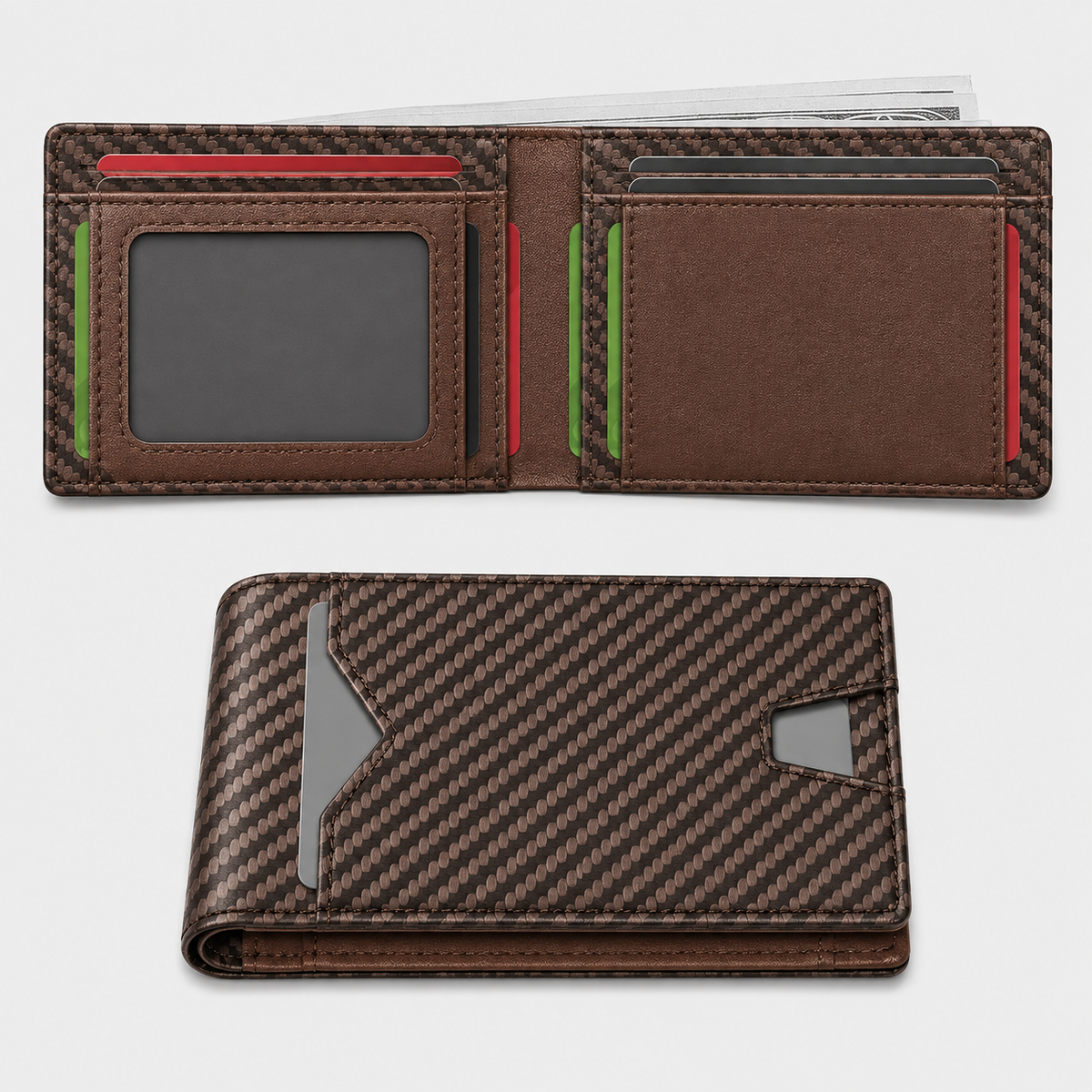 Men's RFID Minimalist Bifold Wallet