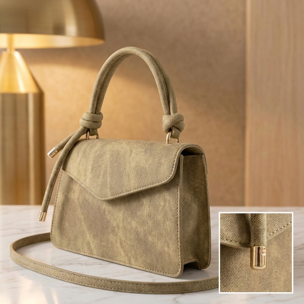 Gradient-Dyed Vegan Leather Crossbody Bag — Chic, Minimal & Effortlessly Stylish
