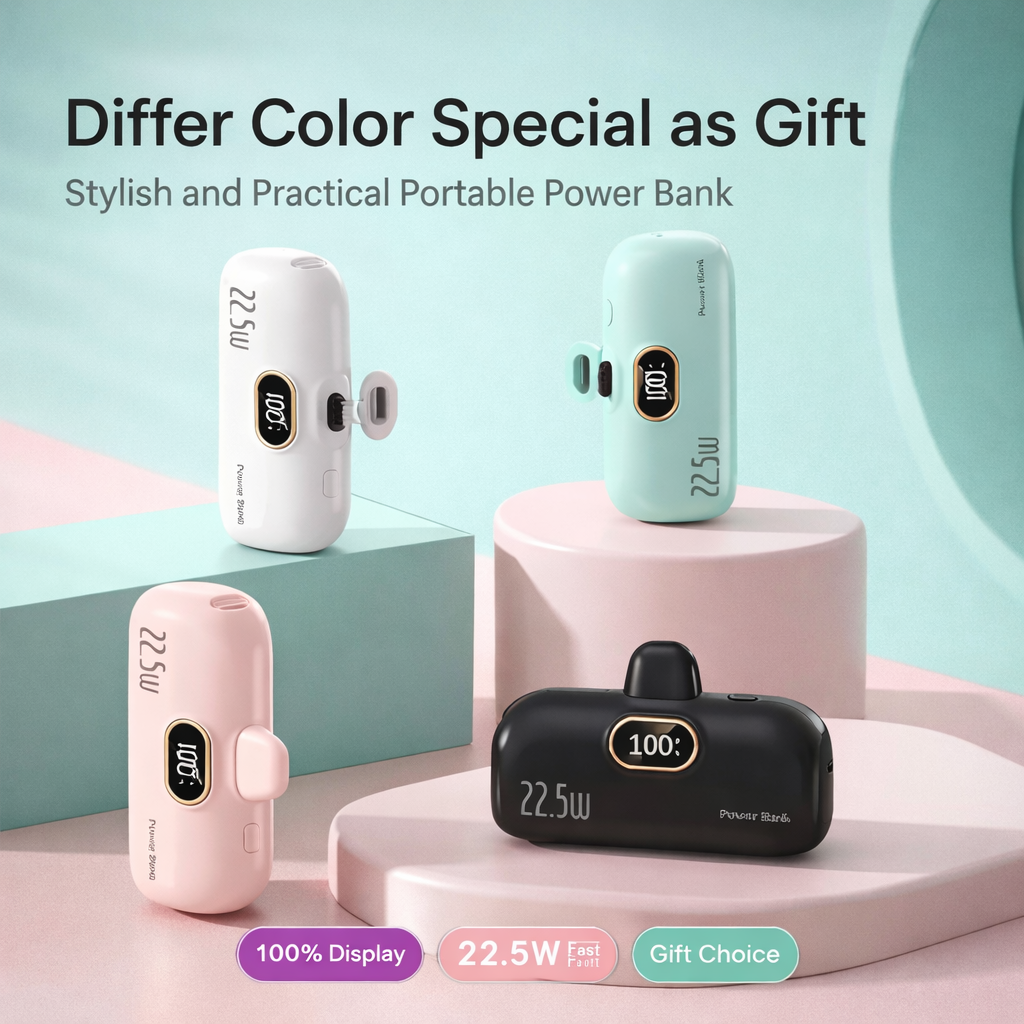 🔋 New Products Limited Time Offer ✨ 5000mAh Mini Portable Phone Power Bank