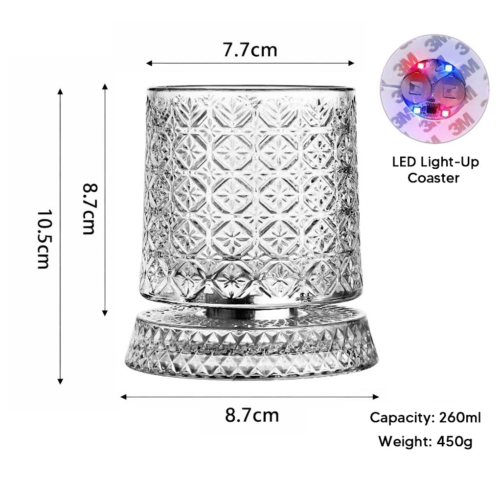 🔥New Year Hot Sale 50% OFF✨360° Rotating Whiskey Glass Tumbler💎