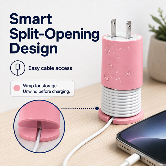 🔥2-in-1 Silicone Charger Protector – No More Messy Wires, No More Scuffed Chargers 🧼