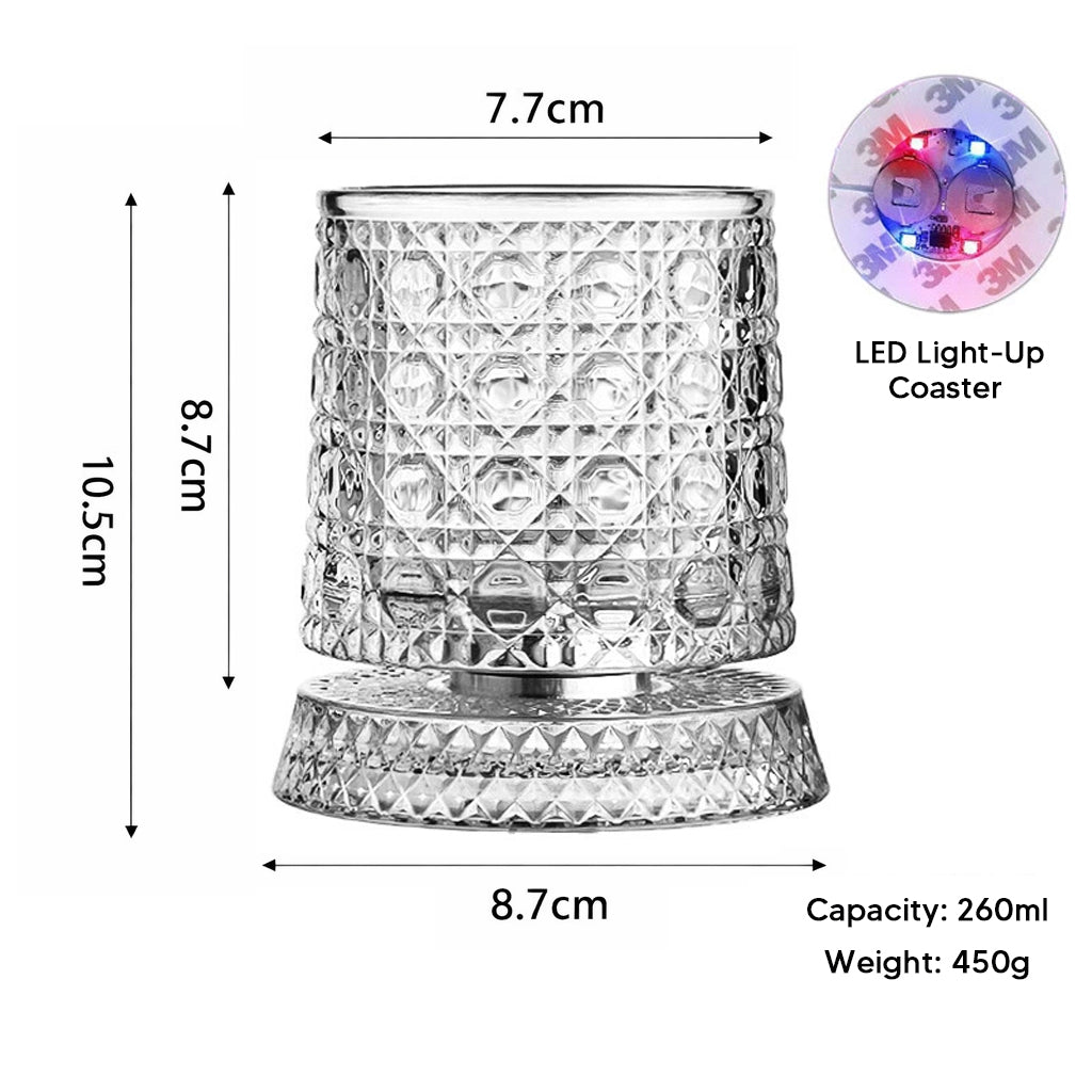 🔥New Year Hot Sale 50% OFF✨360° Rotating Whiskey Glass Tumbler💎