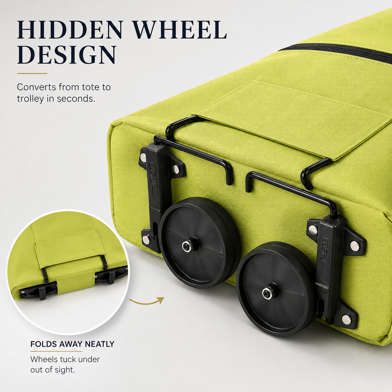 FOLDABLE 2-IN-1 SHOPPING BAG