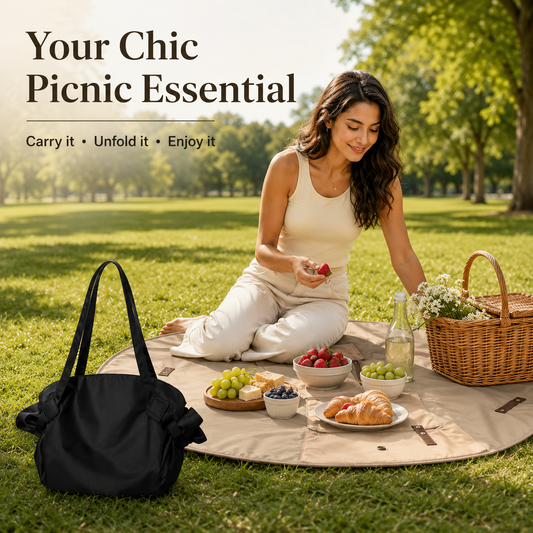 Women's Durable Canvas Tote Reusable Bag - 2-in-1 Collapsible