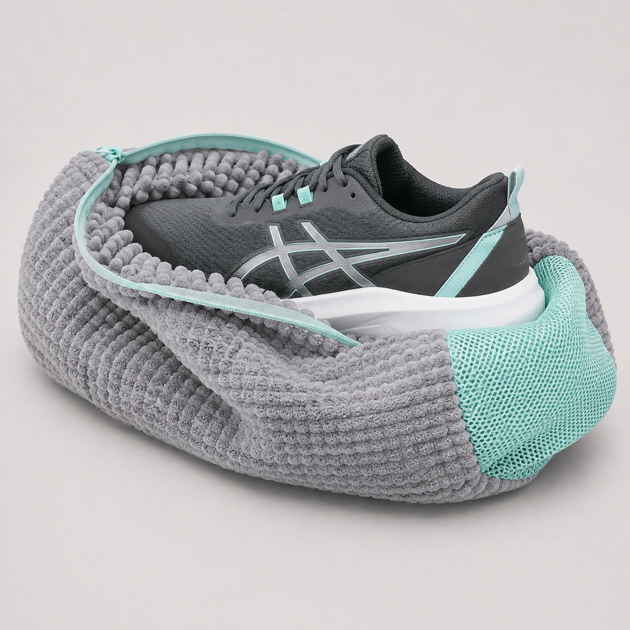 Gray Sneaker Wash Bag