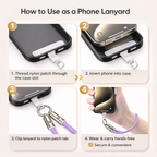 240W USB-C Lanyard Charging Cable, 2-in-1 Phone Strap & Fast Charger