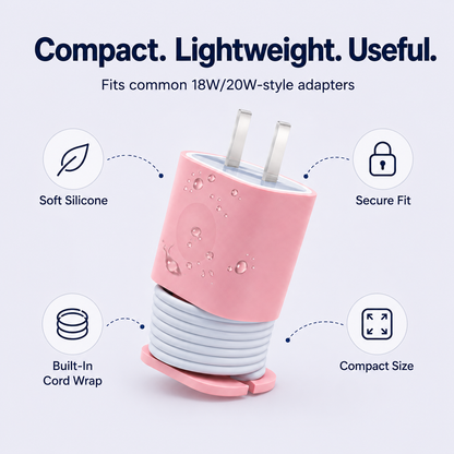 🔥2-in-1 Silicone Charger Protector – No More Messy Wires, No More Scuffed Chargers 🧼