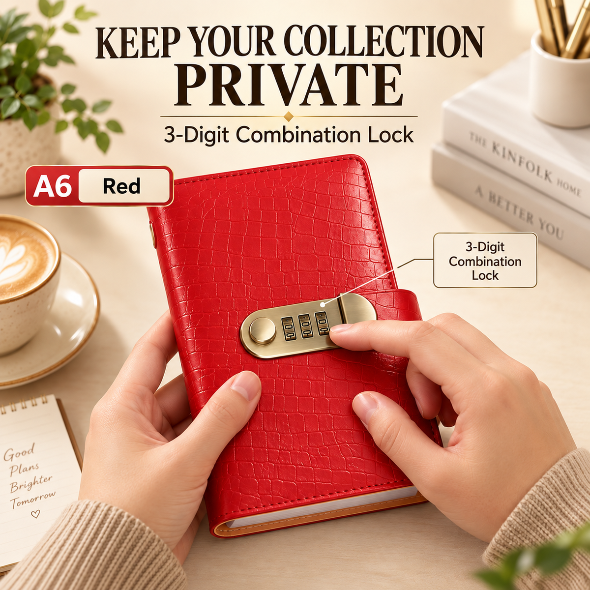 Locking Banknote Collection Booklet | Holds 100 Bills💵