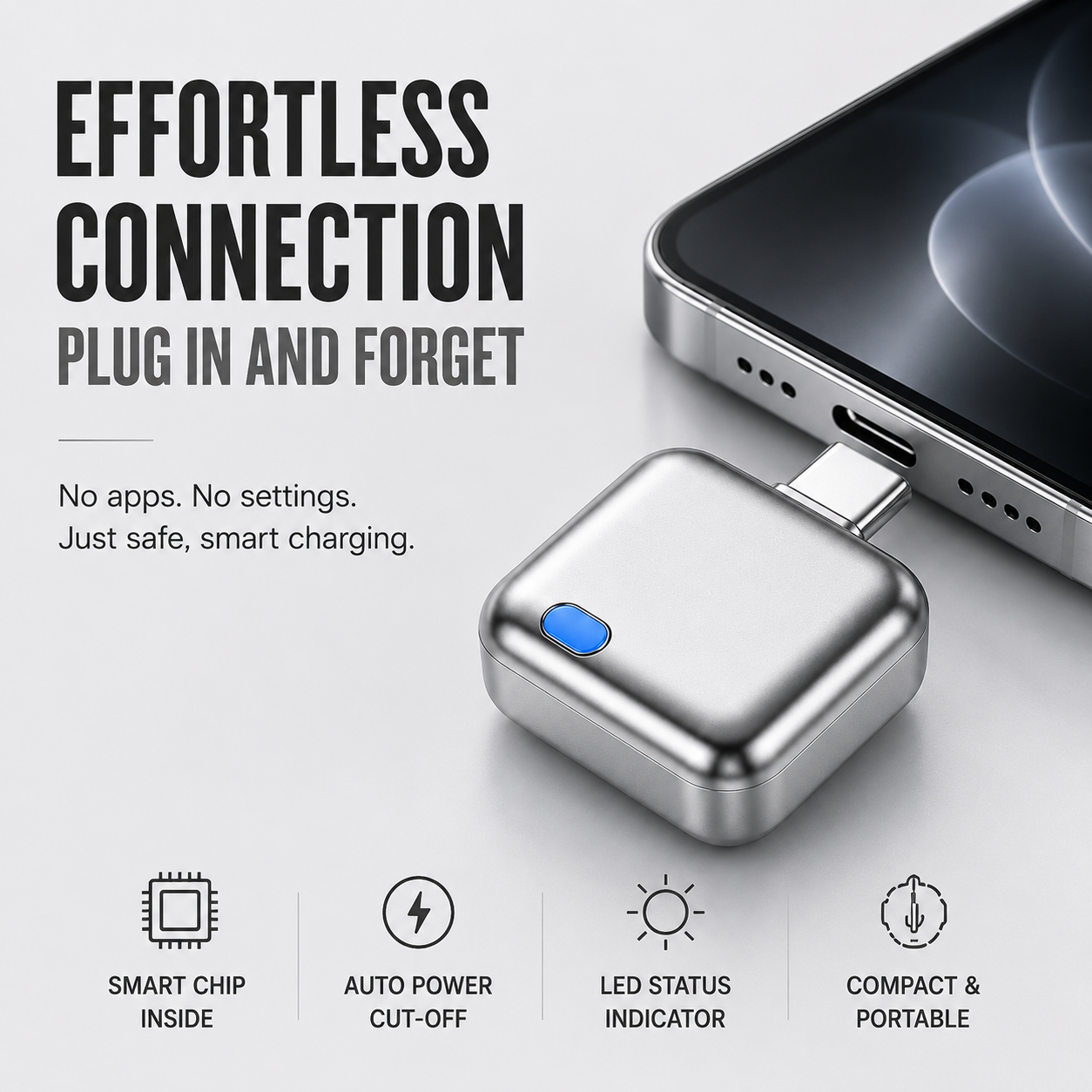 140W Smart Auto-Stop Charging Adapter