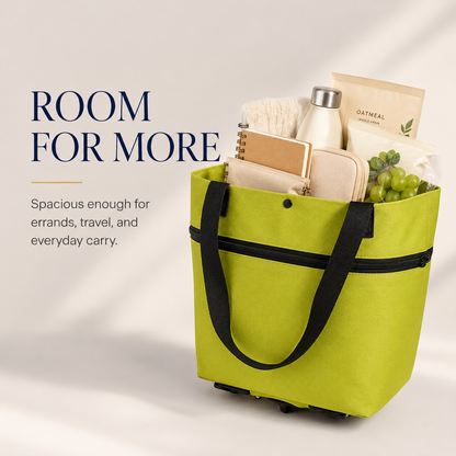 FOLDABLE 2-IN-1 SHOPPING BAG