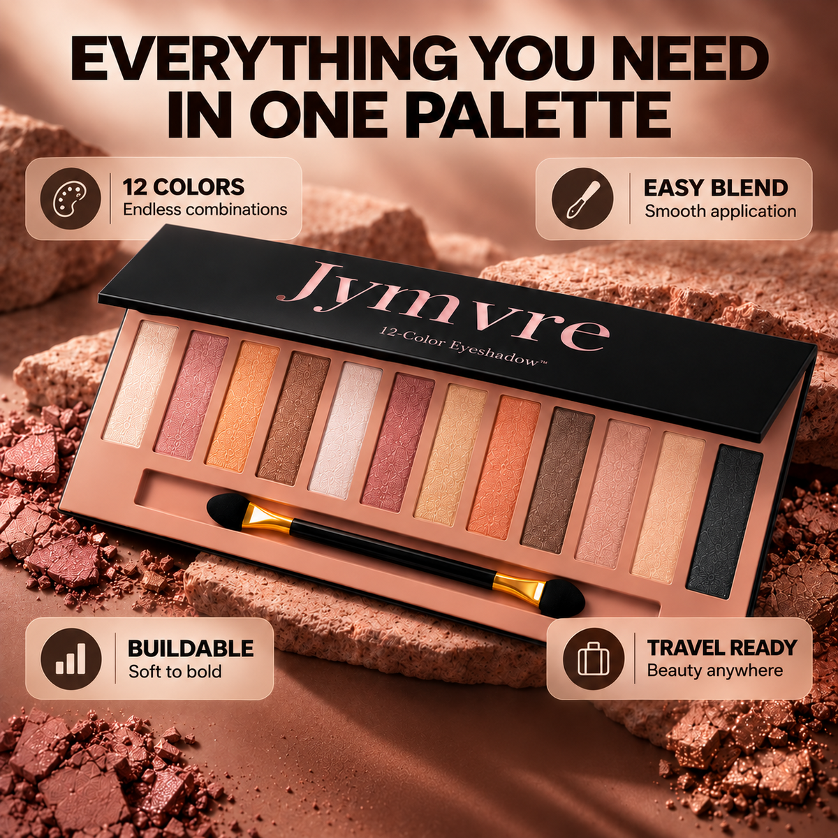 12-color purpose Eyeshadow Disc