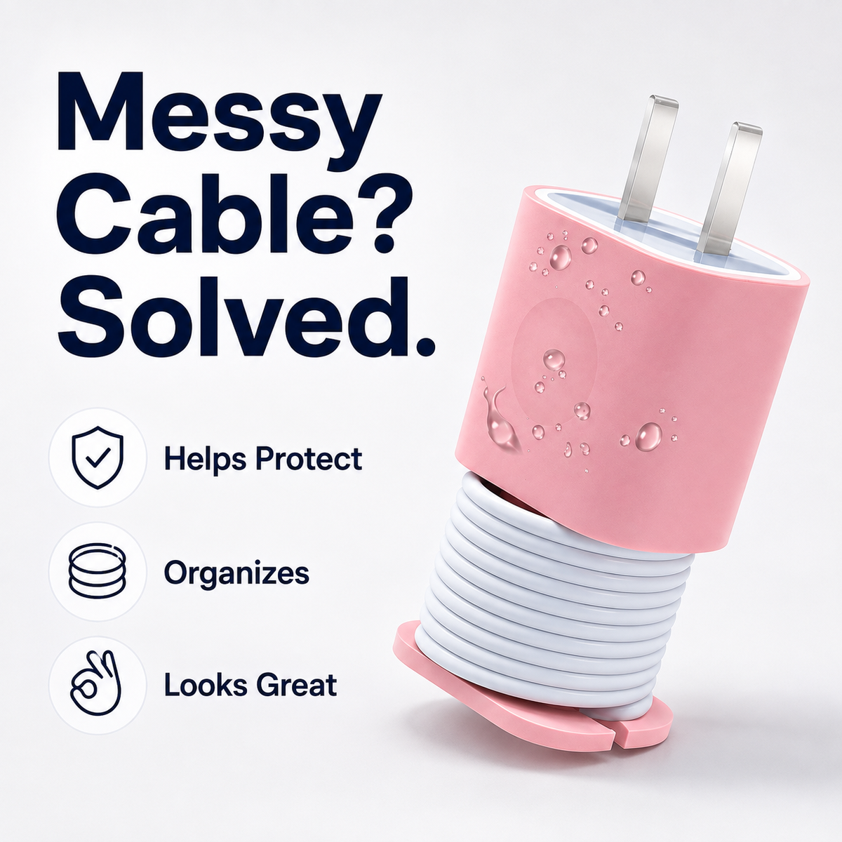 🔥2-in-1 Silicone Charger Protector – No More Messy Wires, No More Scuffed Chargers 🧼