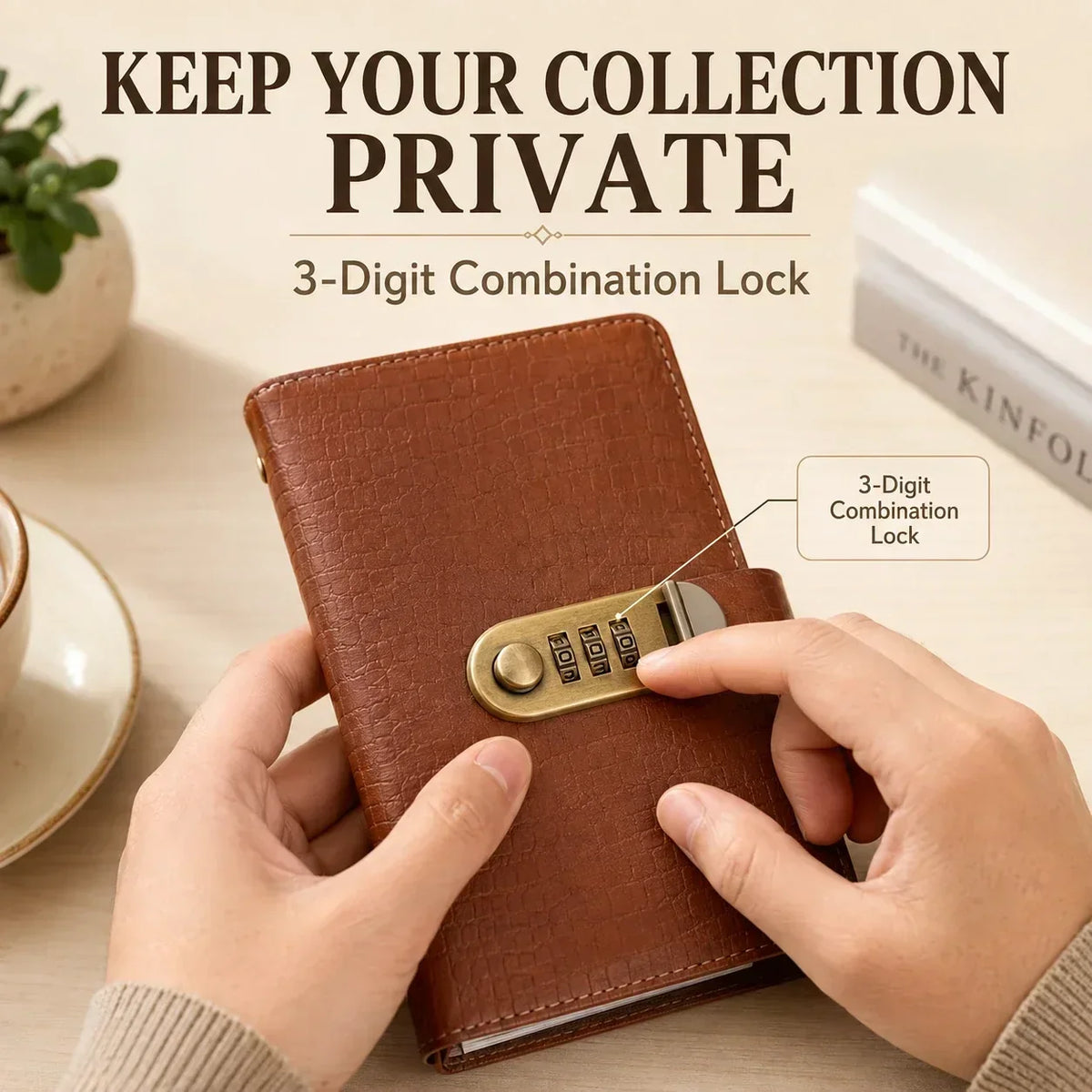 Locking Banknote Collection Booklet | Holds 100 Bills💵