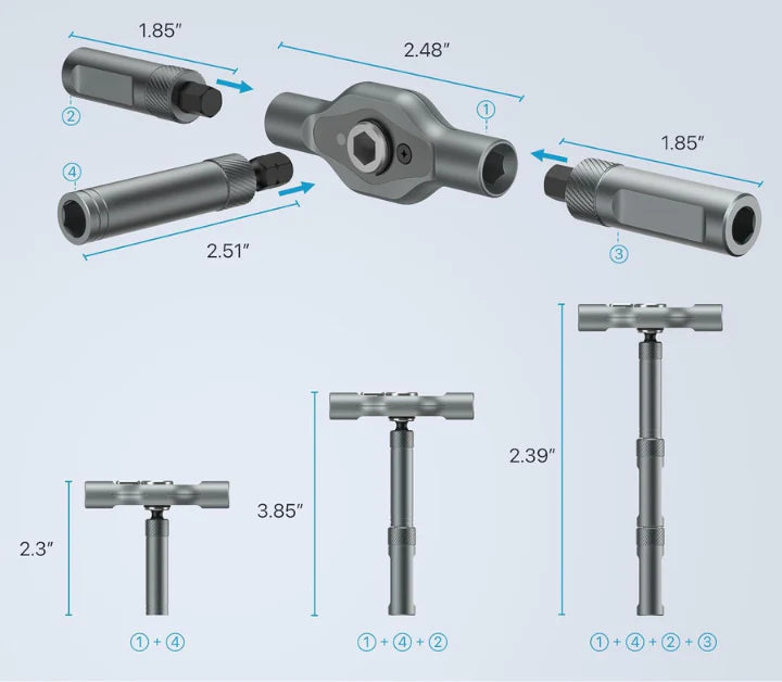 24-in-1 Multi-Purpose Magnetic Ratchet Screwdriver & Wrench Set