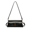 Glossy Minimal Baguette Bag — Refined Shine, Everyday Ease