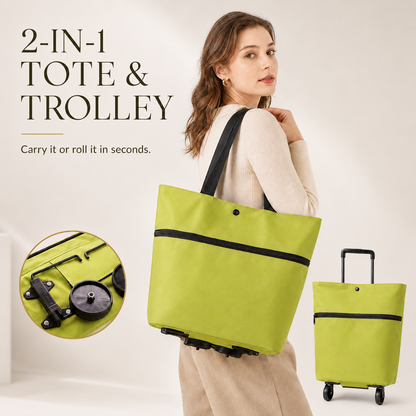 FOLDABLE 2-IN-1 SHOPPING BAG