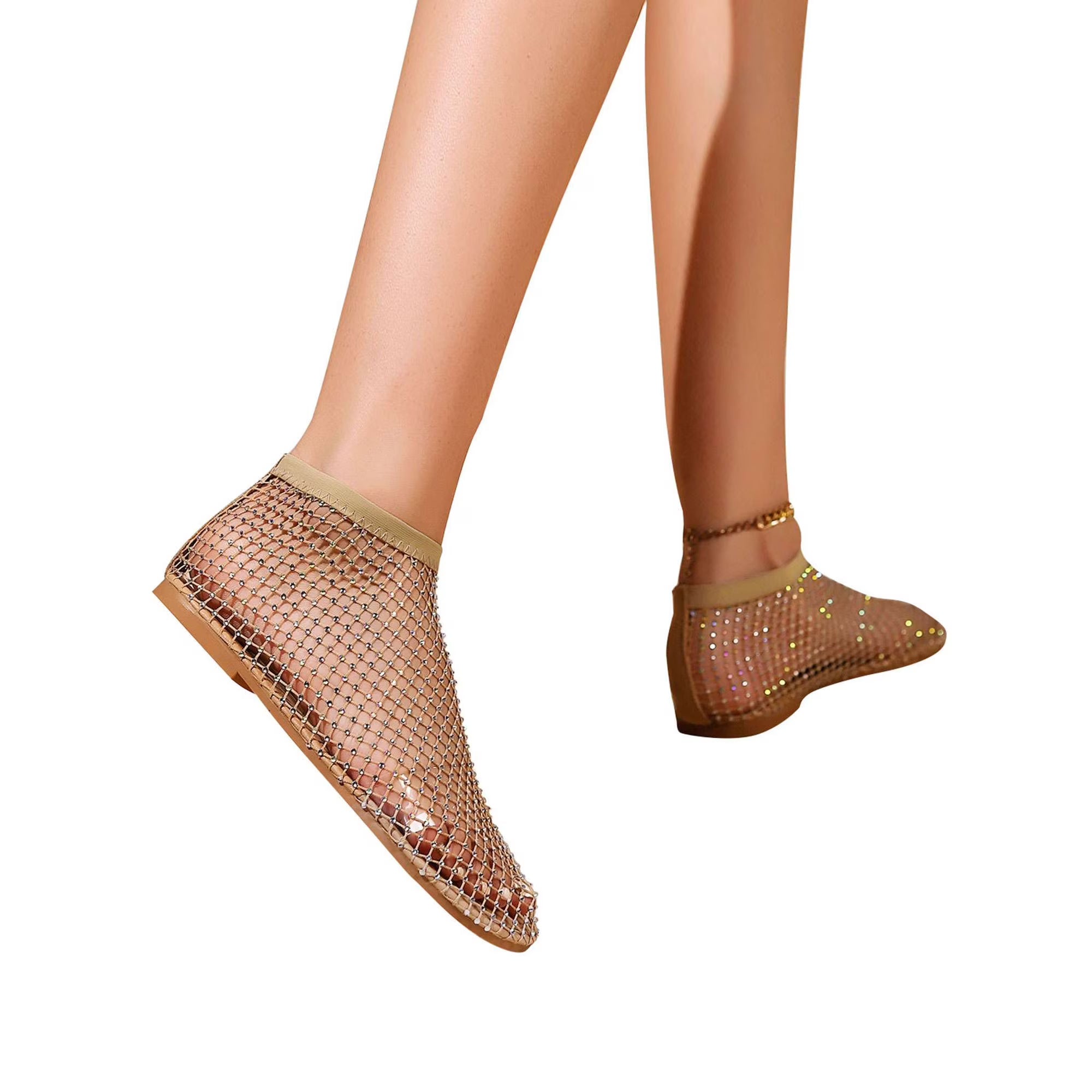The Rhinestone Mesh Flats Women Keep Reaching For