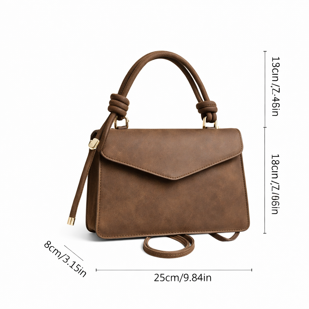 Gradient-Dyed Vegan Leather Crossbody Bag — Chic, Minimal & Effortlessly Stylish