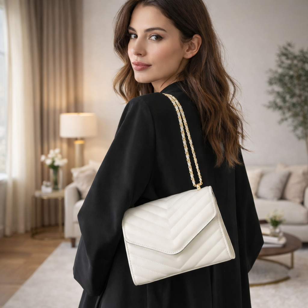 The Everyday Baguette — Vintage-Inspired Vegan Leather Shoulder Bag