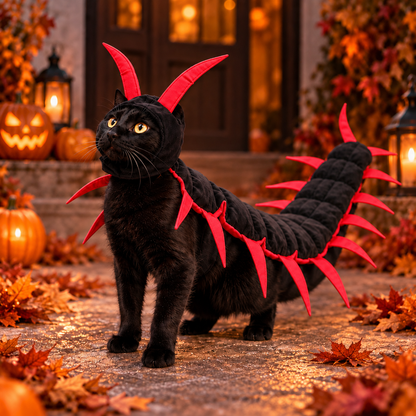 🎃 Creepy-Cute Halloween Centipede Pet Costume – 3D Crawling Outfit for Dogs & Cats 🐾
