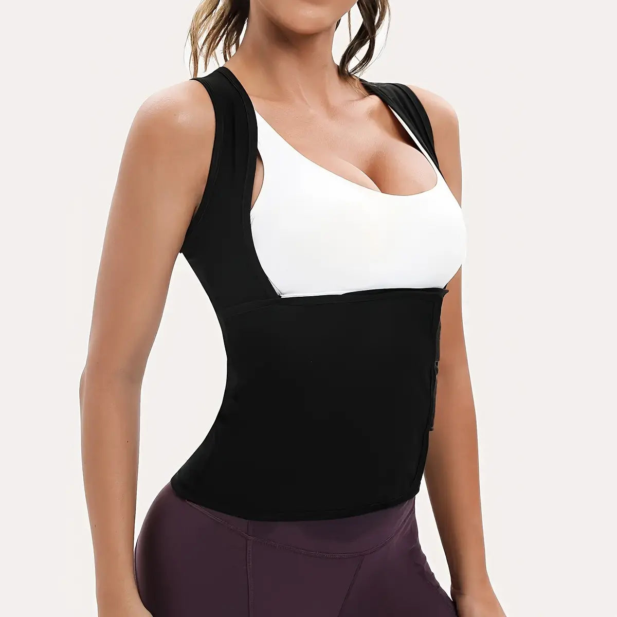 Women's Zip-Up Compression Shapewear Vest - Athletic Active Tops🏋️‍♀️