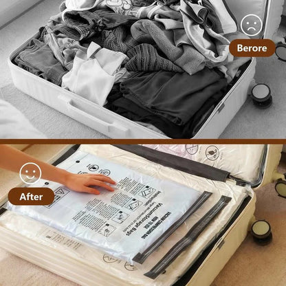 🏆⚡ 50K+ SOLD![2026 Upgraded] Cordless Travel Vacuum Storage Compression Bag