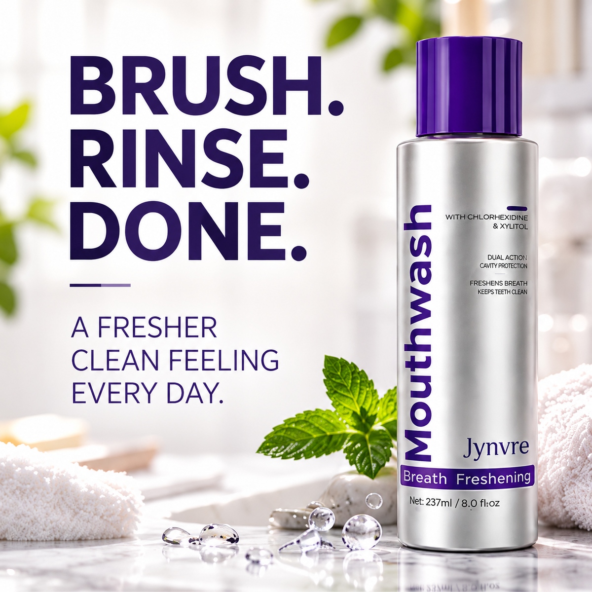 [New] Jynvre Whitening & Stain Revmoal Mouthwash Complete Care Mouthwash