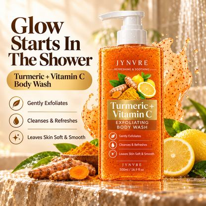 JYNVRE Turmeric & Vitamin C Brightening Body Wash 500ml