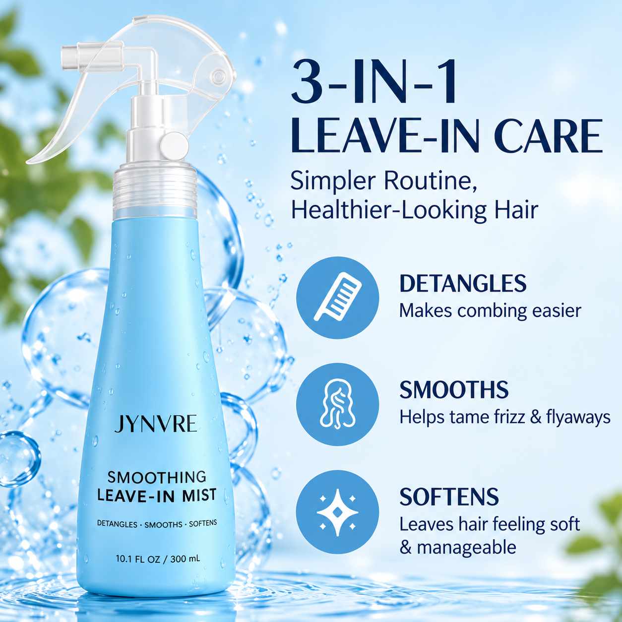 Three leave-in hair care benefits