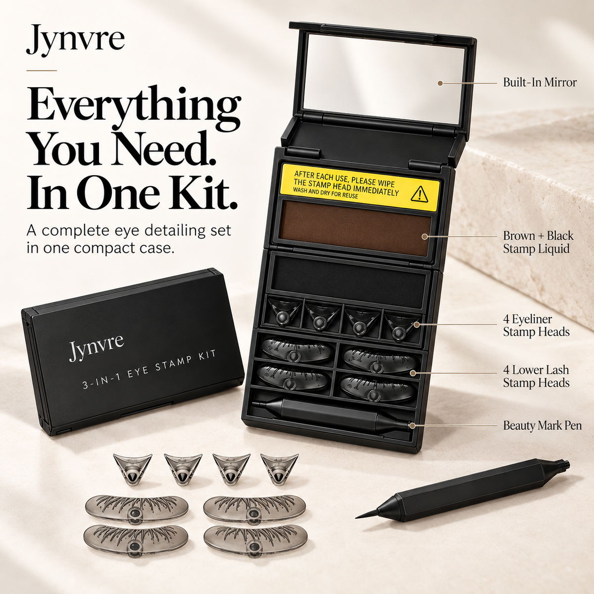 Jynvre 3-IN-1 Eye Stamp Kit