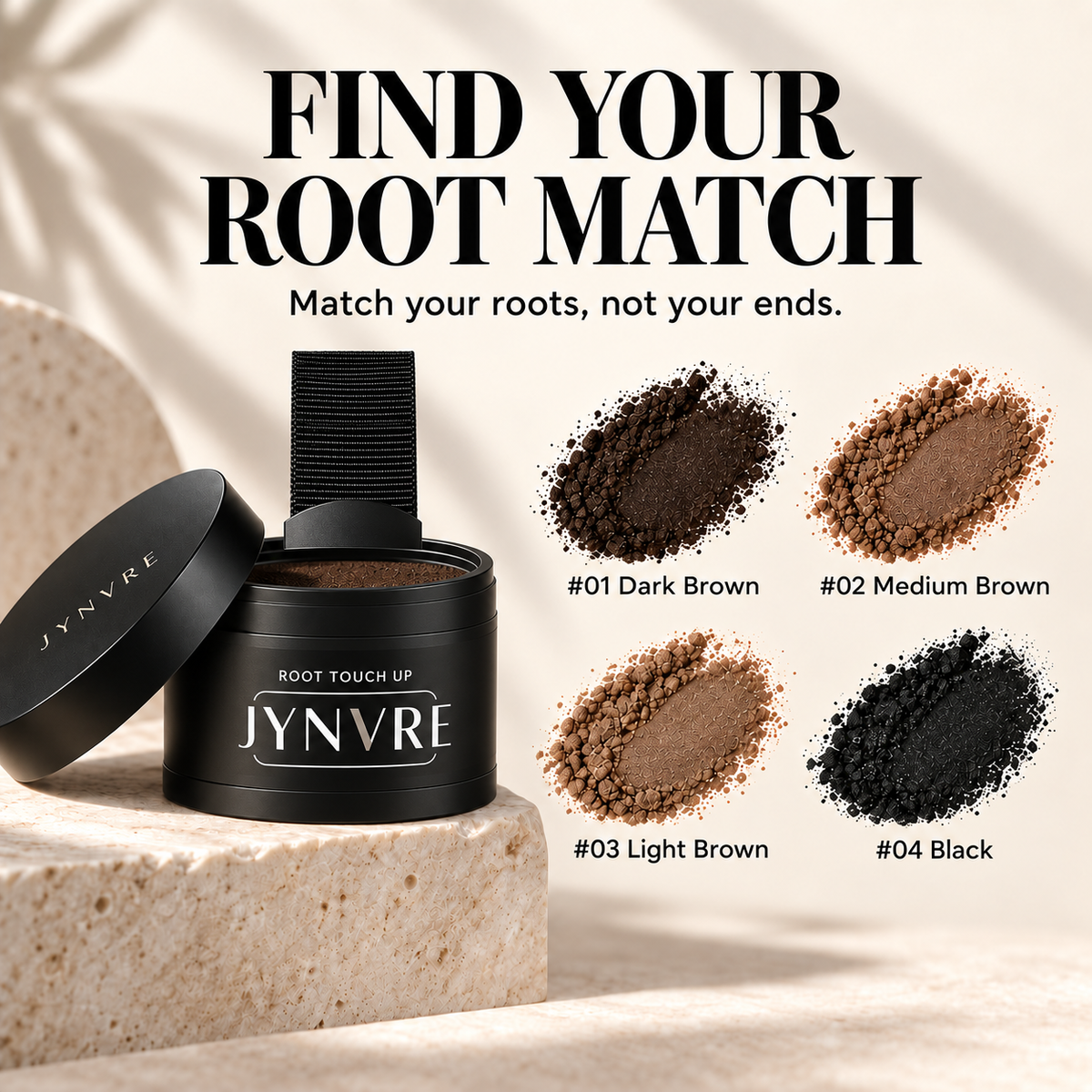 JYNVRE Root Touch Up Hairline Powder 4g